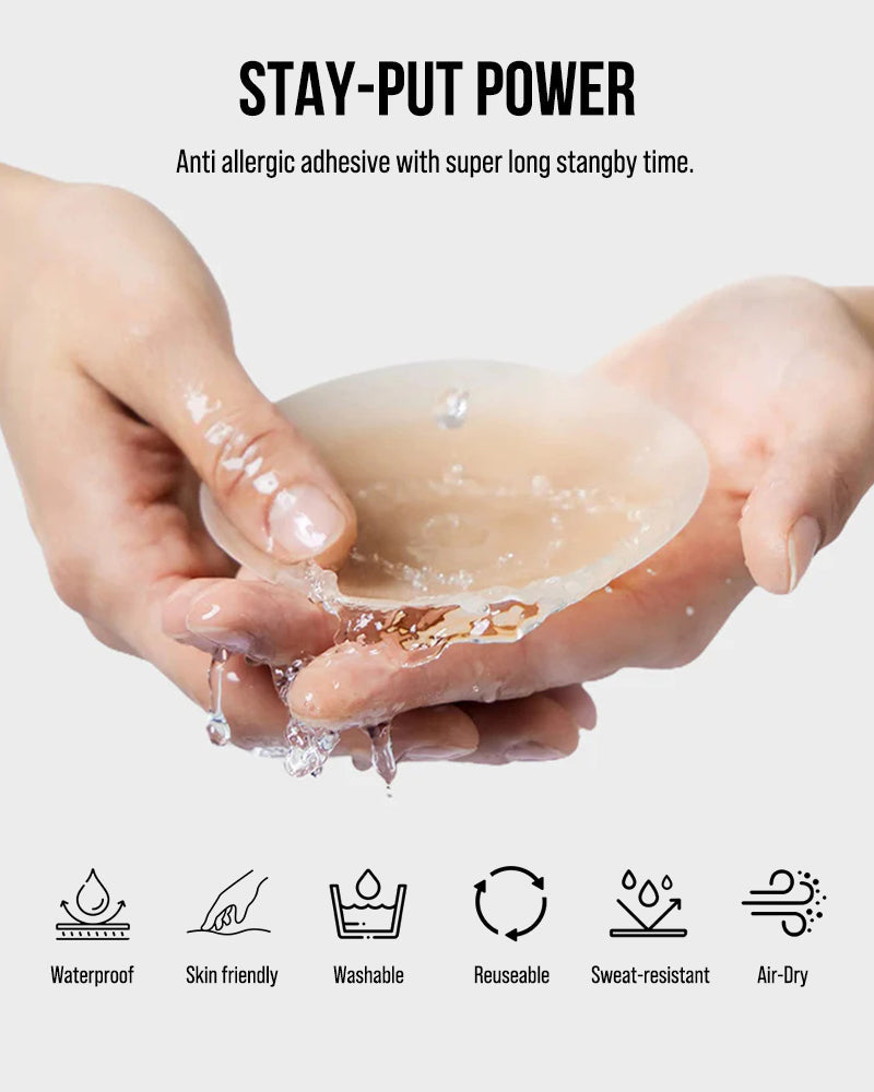 Seamless Non-Adhesive Nip Covers (2 Pairs)