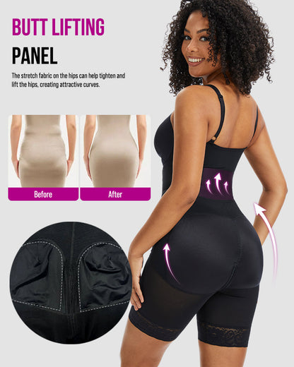 PowerMesh Deep V Bodysuit Shapewear