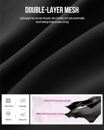 PowerMesh Double-Layer Open Bust Full Body Shaper
